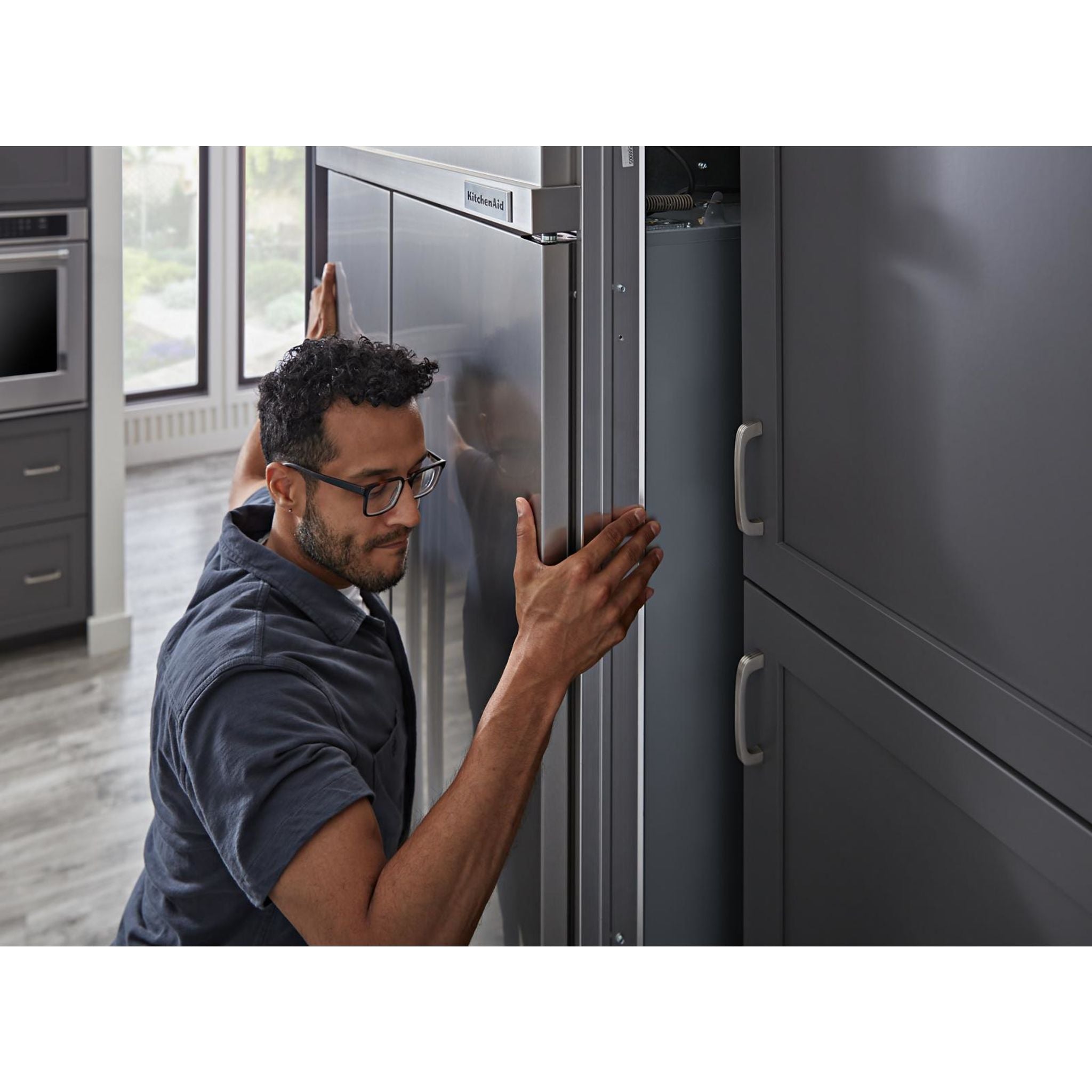 KitchenAid KBSD702MSS Built-In Refrigerator - 36 Inch Stainless Steel French Door Fridge for Modern Kitchen | Perfect for Home, Restaurant & Commercial Use