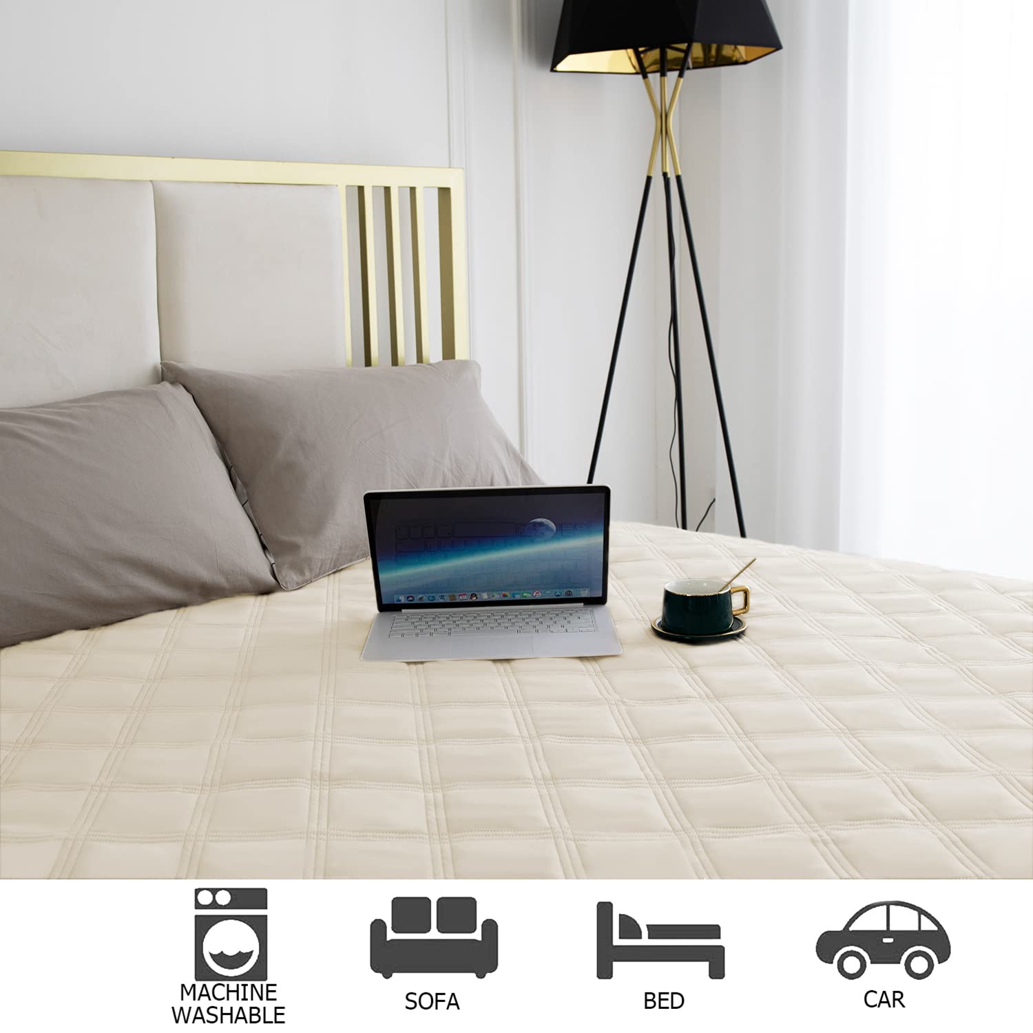 Ameritex Waterproof Dog Bed Cover - Non-Slip Pet Blanket for Furniture, Couch & Sofa Protector - Perfect for Indoor Use, Travel & Car Rides