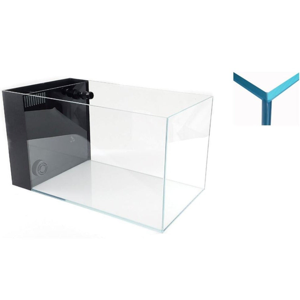 Lifegard Aquatics 14.26 Gallon Crystal Clear Rimless Aquarium Tank - Perfect for Home Office Decoration, Betta Fish & Nano Reef Setup