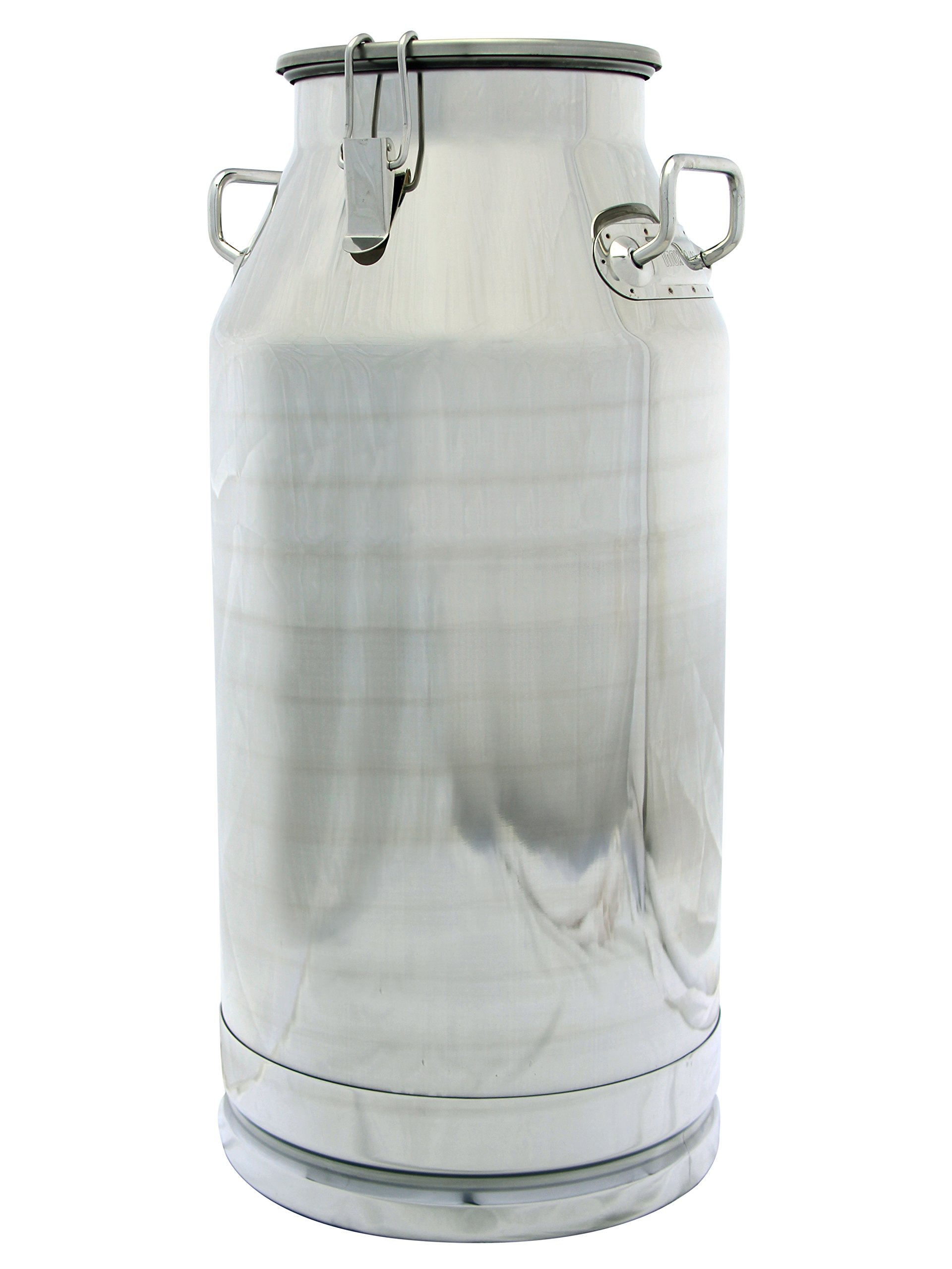 13 Gallon Stainless Steel Milk Transport Can with Secure Sealed Lid & Optional Spigot - Durable Dairy Container for Farm, Restaurant & Commercial Use