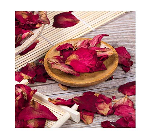 100% Natural Dried Rose Petals (100g/Bag) - Real Red Rose Flowers for Bath, Foot Soak, Wedding Decorations, DIY Crafts, Aromatherapy & Home Fragrance Sachets | Perfect for Spa Days, Romantic Events & Handmade Gift Making