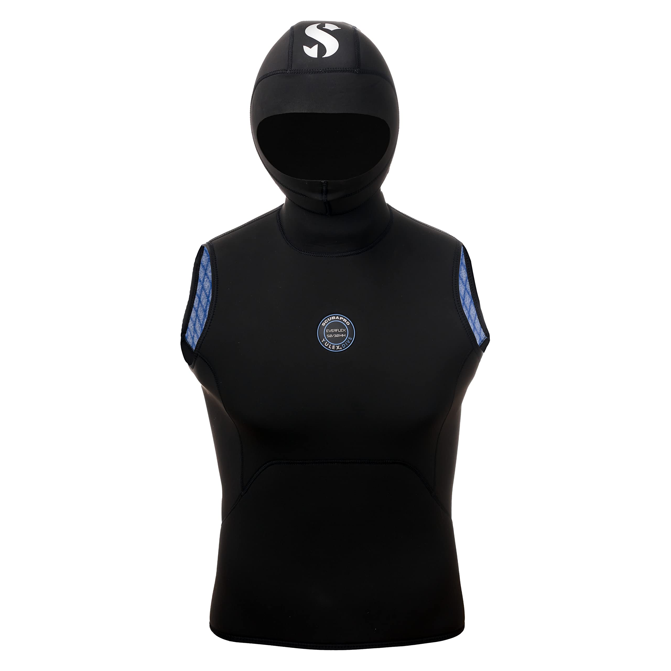 SCUBAPRO Everflex Yulex 5/3mm Women's Hooded Dive Vest - Warm & Flexible Wetsuit Top for Scuba Diving, Snorkeling & Cold Water Swimming