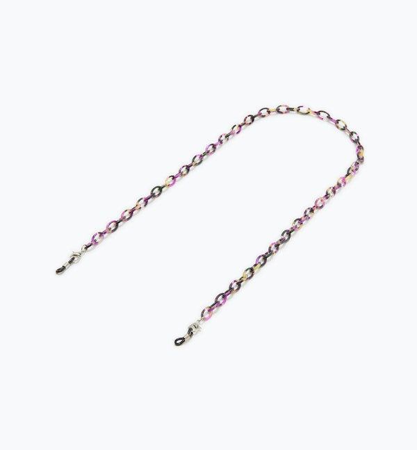 Stylish 700mm Slender Cable Acetate Eyeglass Chain - Perfect for Reading Glasses & Sunglasses Holder