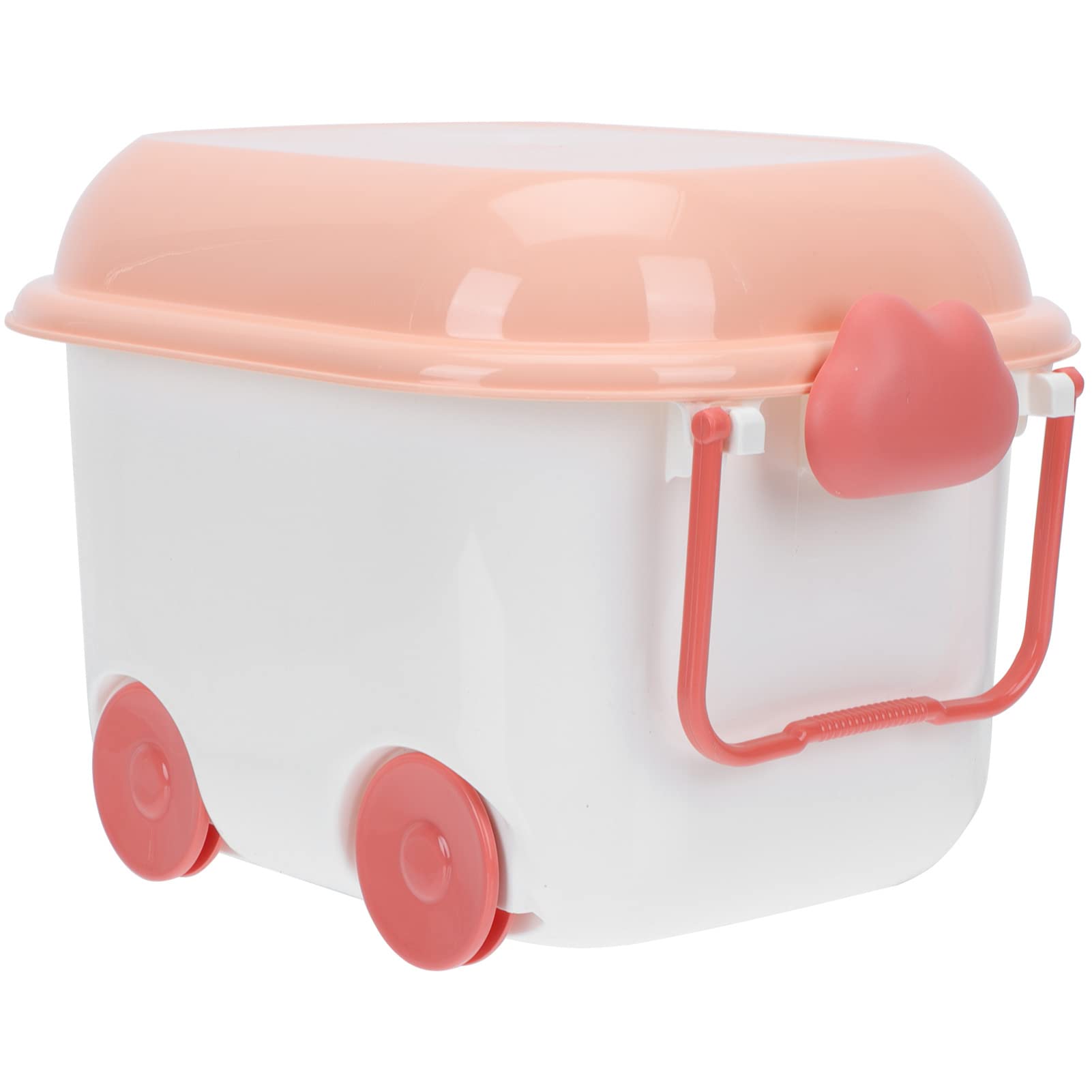 Plastic Storage Box with Wheels & Lid - Cabilock Organizer Bin for Books, Toys & Supplies | Portable Chest Container for Kids Room, Garage & Office Organization