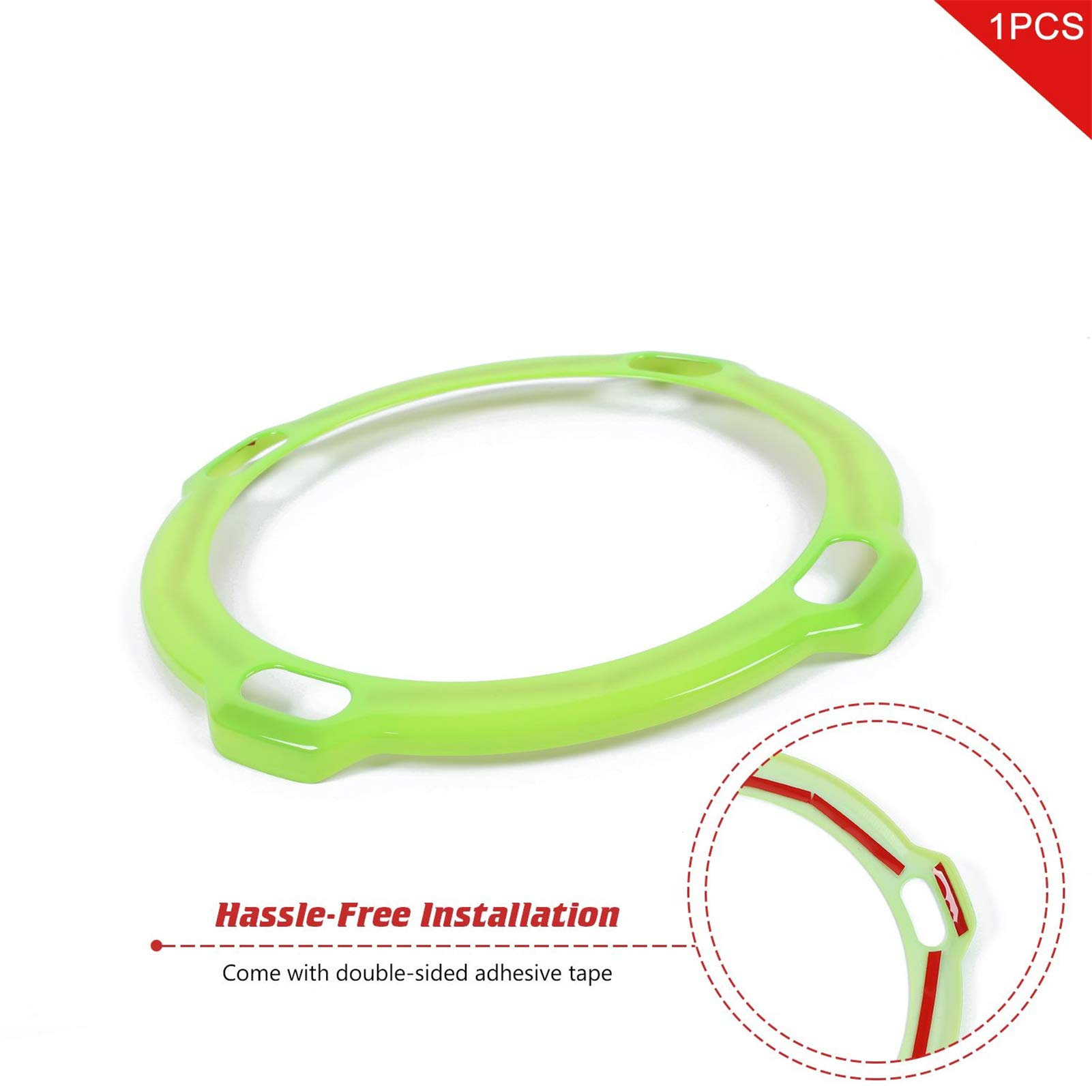 JeCar ABS Trunk Subwoofer Speaker Trim Cover - Interior Accessory Compatible with Jeep Wrangler 2018-2023 JL JLU Rubicon (Green) - Perfect for Car Audio Upgrades & Off-Road Adventures
