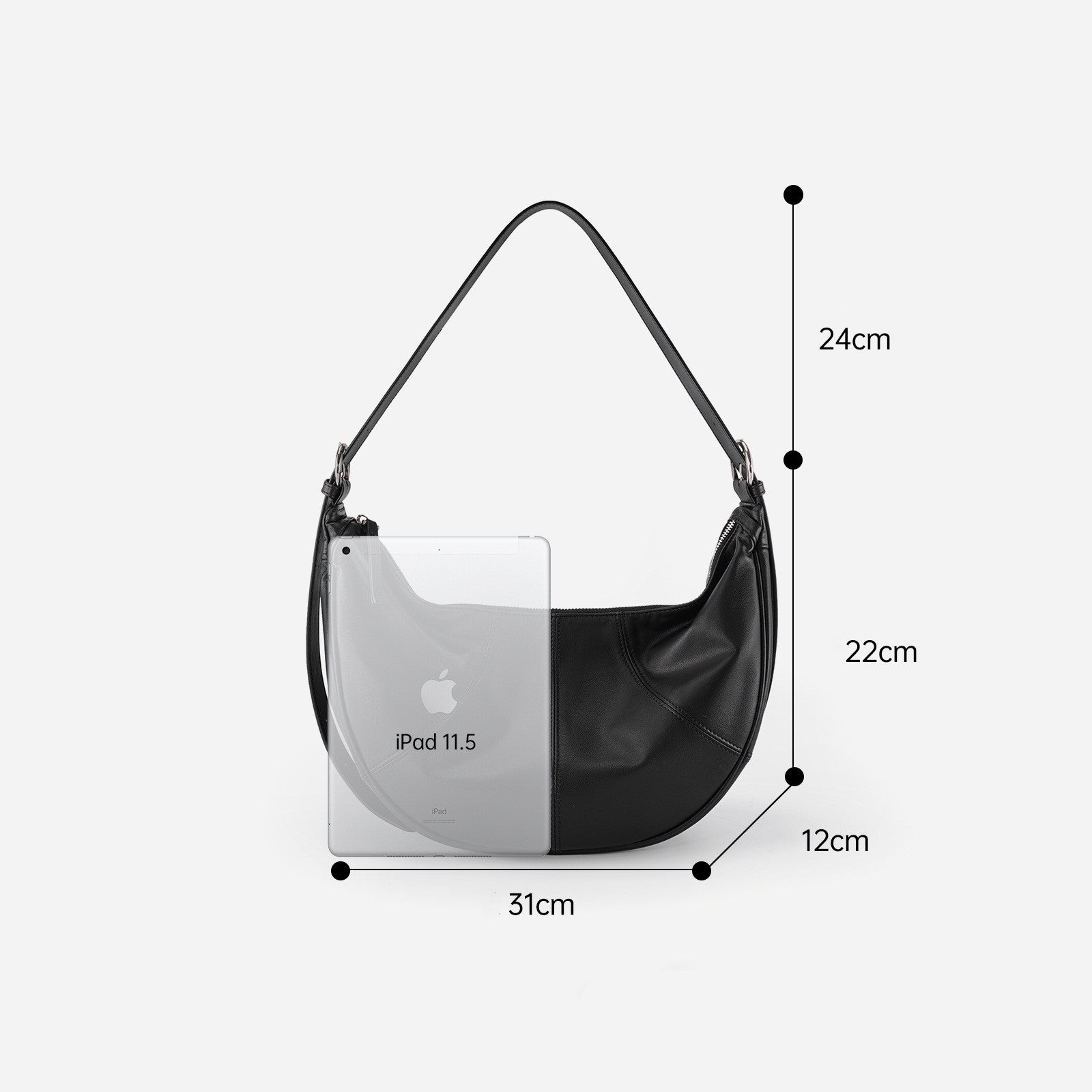 Stylish Crescent Shoulder Bag for Women - Fashionable Crossbody Purse with Adjustable Strap - Perfect for Work, Travel & Everyday Use