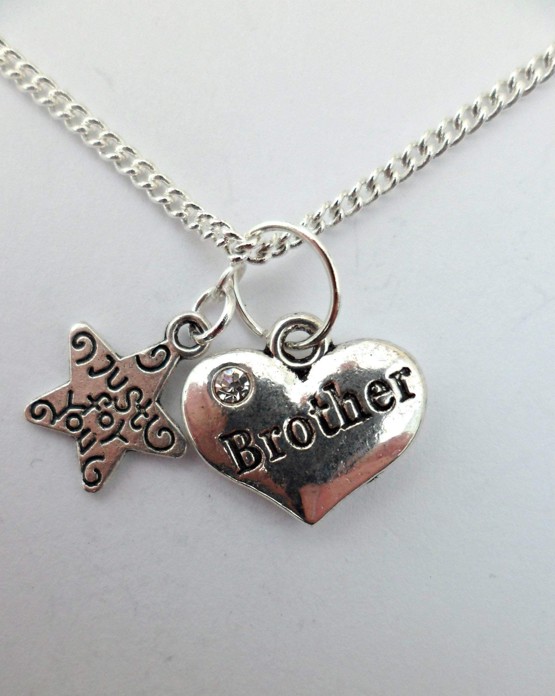 Silver Plated Love Heart Gem Charm Pendant Necklace for Couples - Romantic Gift for Valentine's Day, Anniversary & Date Night Jewelry