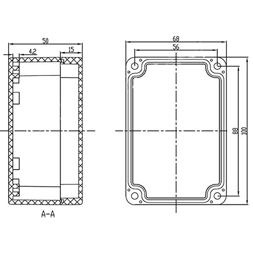 Waterproof Plastic Enclosure Box 100x68x50mm - Grey DIY Electrical Case for Projects & Instruments