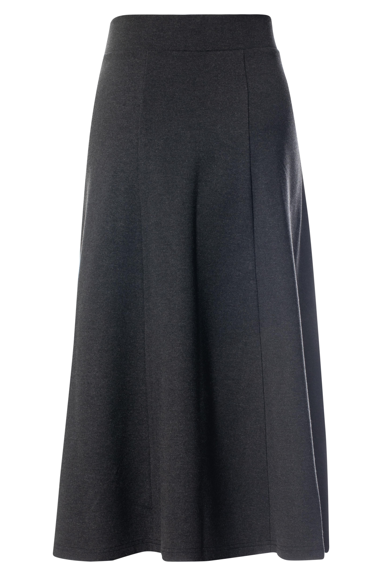 New Ponti Pull-On Skirt for Women | CHARCOAL MARLE | 7806BR | Comfortable Stretch Skirt for Work, Travel & Casual Wear