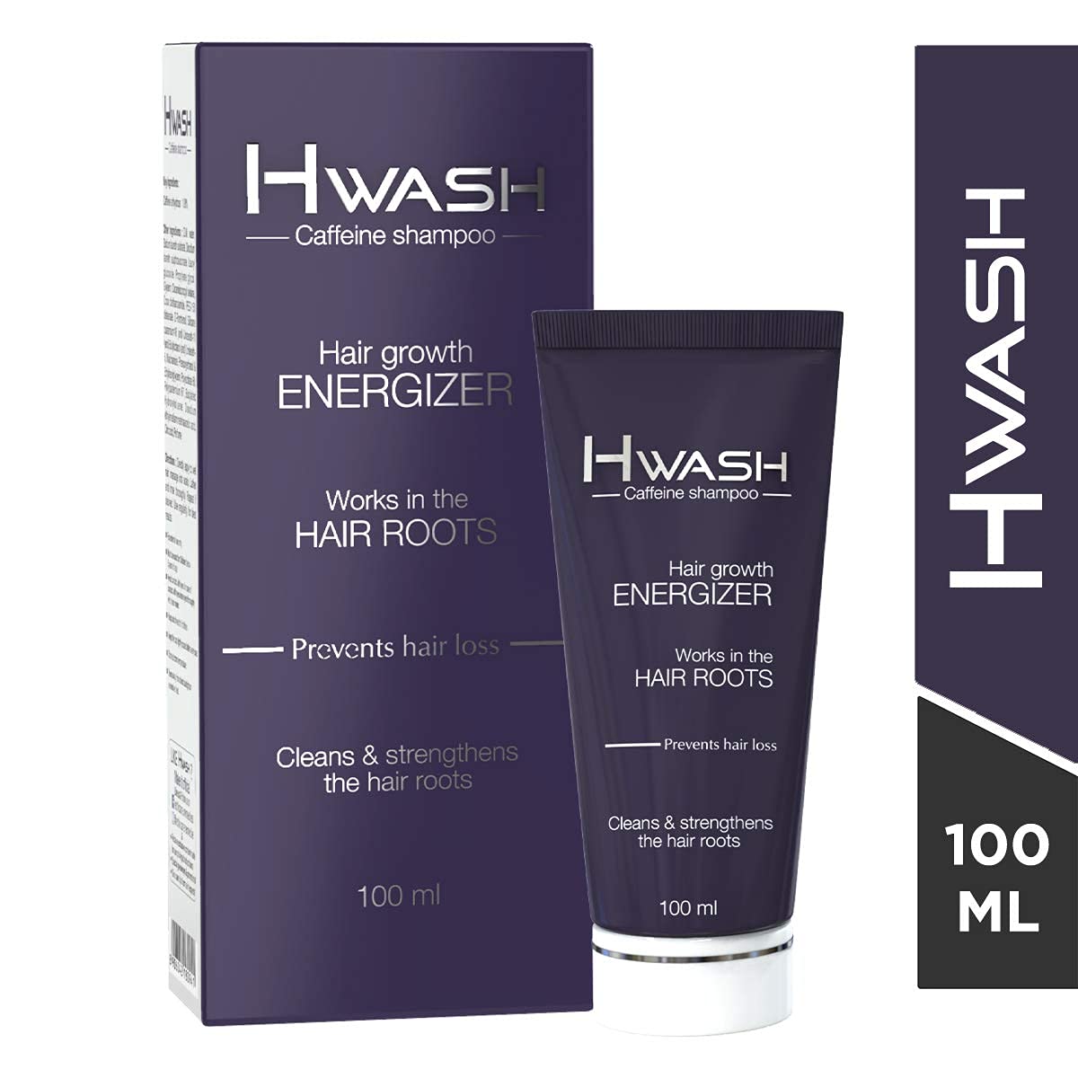 Hwash - Advanced Hair Nourishing Shampoo for Dry & Damaged Hair - 100ml Bottle - Sulfate-Free Formula with Keratin & Argan Oil - Perfect for Daily Use & Hair Repair at Home