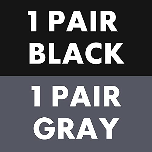 Black + Gray 2 Pair (With Bonus Neck Gaiter)