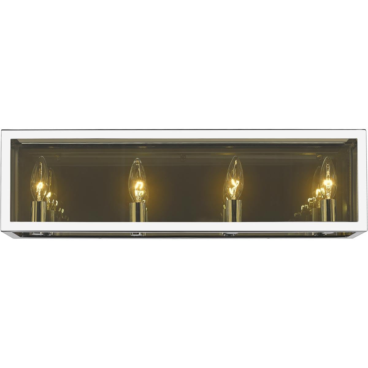 Z-Lite 4-Light Bathroom Vanity Light Fixture in Chrome Finish - Perfect for Modern Bathrooms, Powder Rooms & Dressing Areas