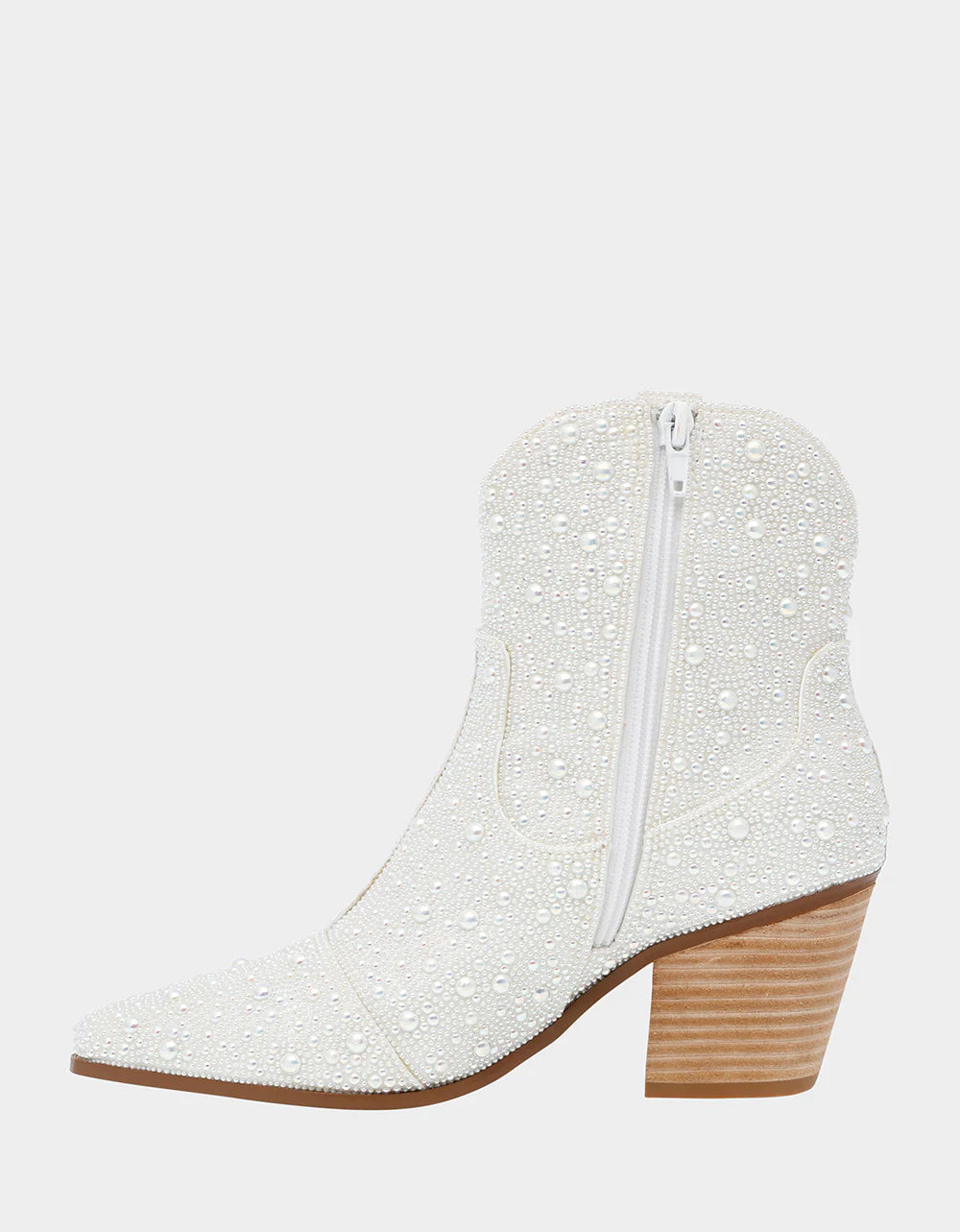 Diva Sparkle Bootie Pearl - Women's Fashion Glitter Ankle Boots for Party, Night Out & Special Occasions