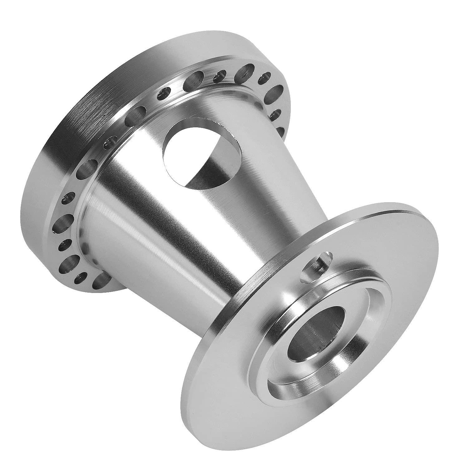 DNA Motoring HUB-ZTL-9059-SL Silver Aluminum 6-Bolt Steering Wheel Hub Adapter Kit - Fits 1992-1997 Ford F-150 F-250 F-350 & Ranger - Quick Release - Perfect for Custom Car Builds & Racing Upgrades