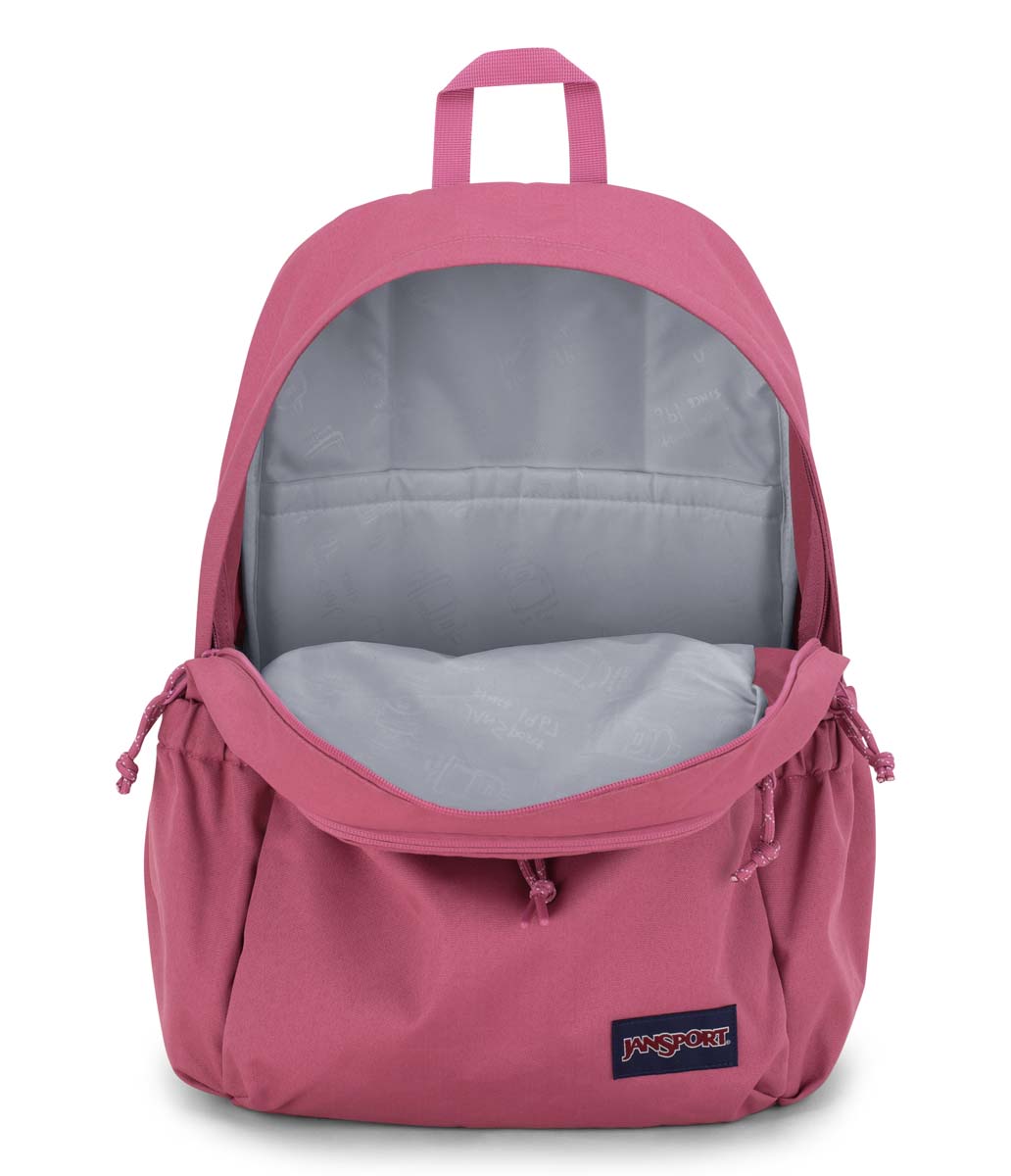 JanSport Lounge Pack Backpack - Mauve Haze Color, Lightweight & Durable for School, College, Travel & Everyday Use