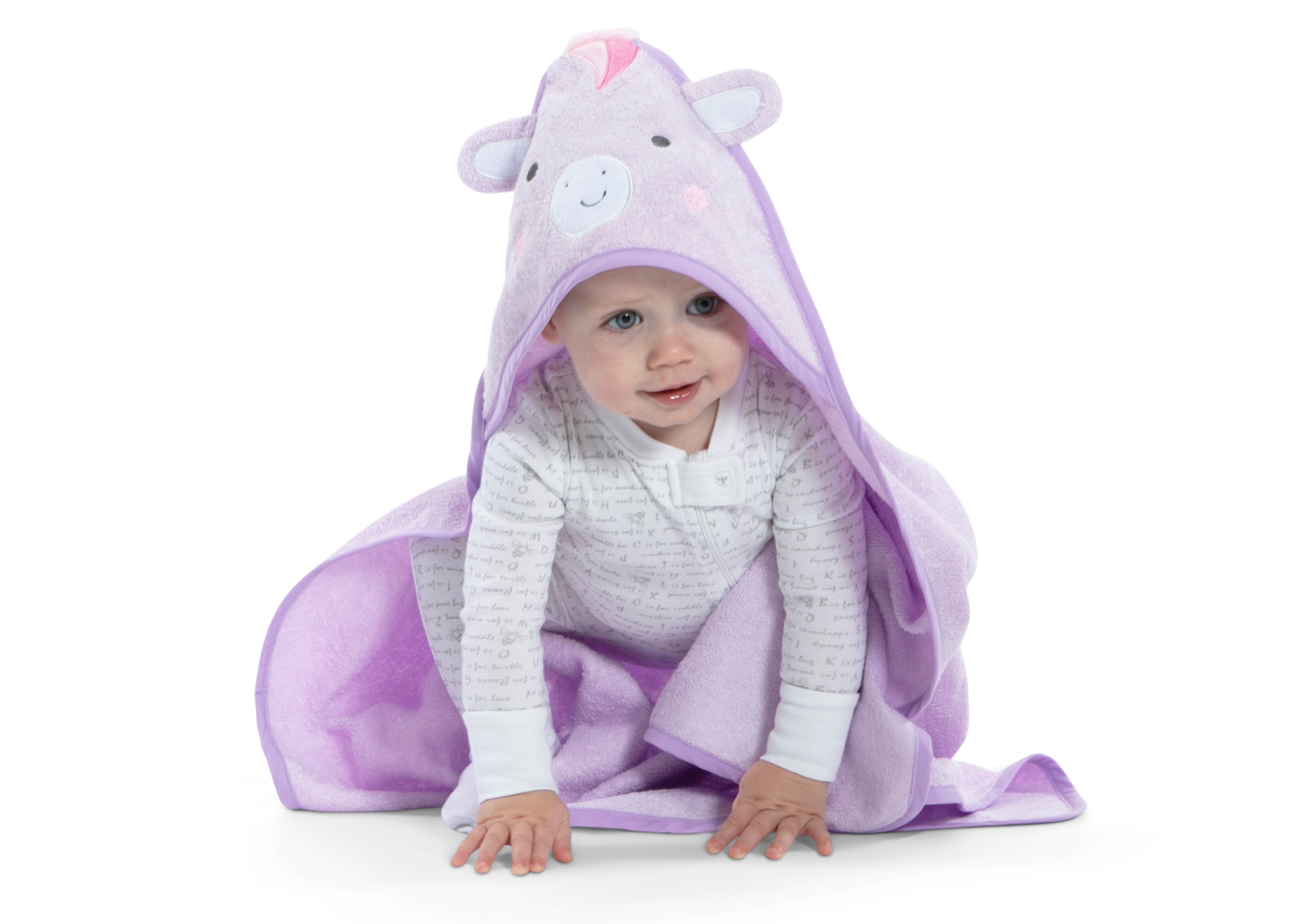 Soft Baby Hooded Bath Towel - 100% Cotton Absorbent & Gentle for Newborns - Perfect for Post-Bath Snuggles & Playtime