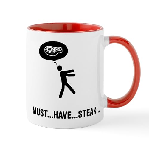White/Red Inside - Steak Lover Mug