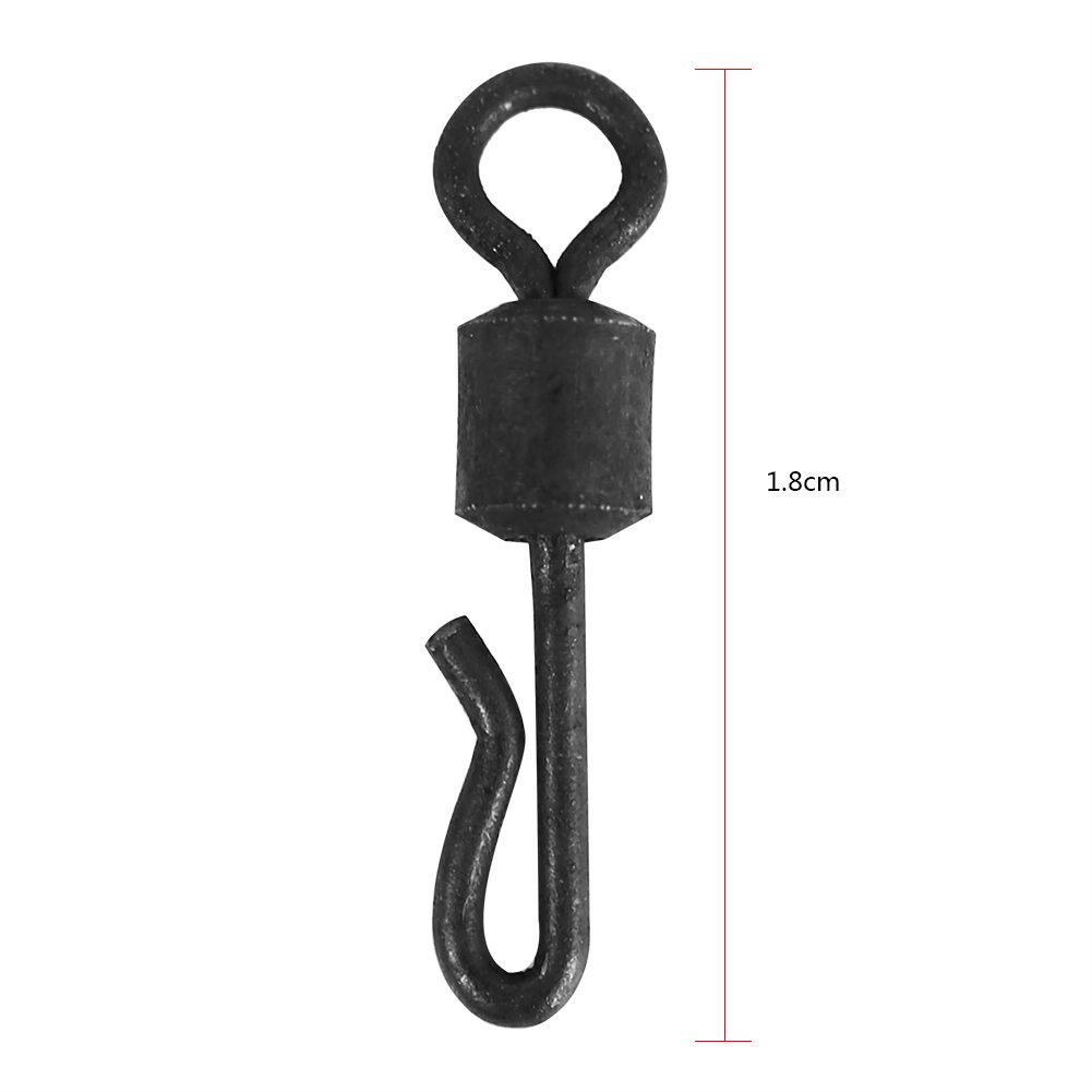 VGEBY 25pcs Barrel Fishing Swivels - Size 3 Rolling Ball Bearing Swivel for Saltwater & Freshwater Fishing - Durable Fishing Tackle for Bass, Trout & Walleye (Great for Boat, Pier & Shore Fishing)