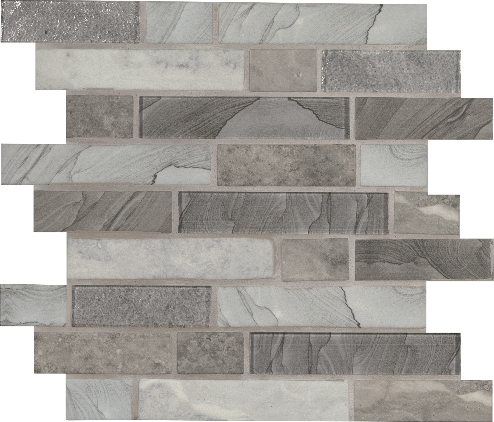MSI Tarvos Interlocking Glass Mosaic Tile - 11.81