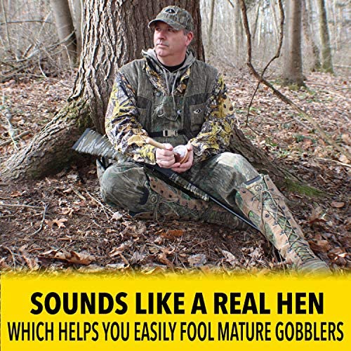 Premium Turkey Pot Calls - Realistic Glass & Slate Turkey Calls with Strikers - Hunting Gear for Spring & Fall Turkey Season - Perfect for Woodland Hunting & Field Decoy Scenarios