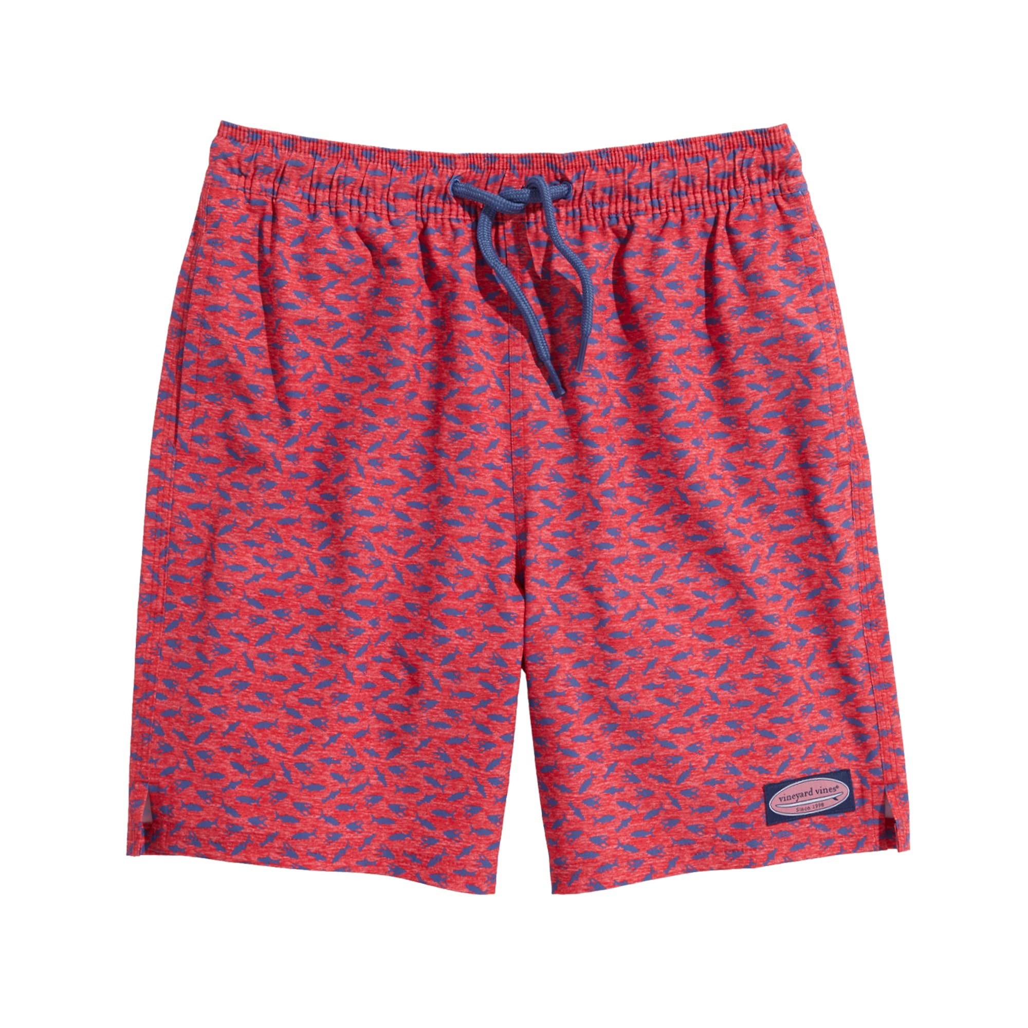 Vineyard Vines Boys' Printed Chappy Swimsuit Trunks - Quick Dry Swim Shorts for Kids - Perfect for Beach, Pool & Summer Vacations