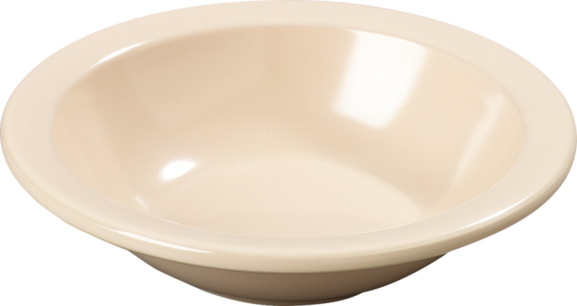 Carlisle Kingline Reusable 10oz Melamine Bowls - Durable Plastic Grapefruit Bowls for Home & Restaurant Use, Tan (Pack of 48) - Perfect for Salads, Fruits, Snacks & Food Service