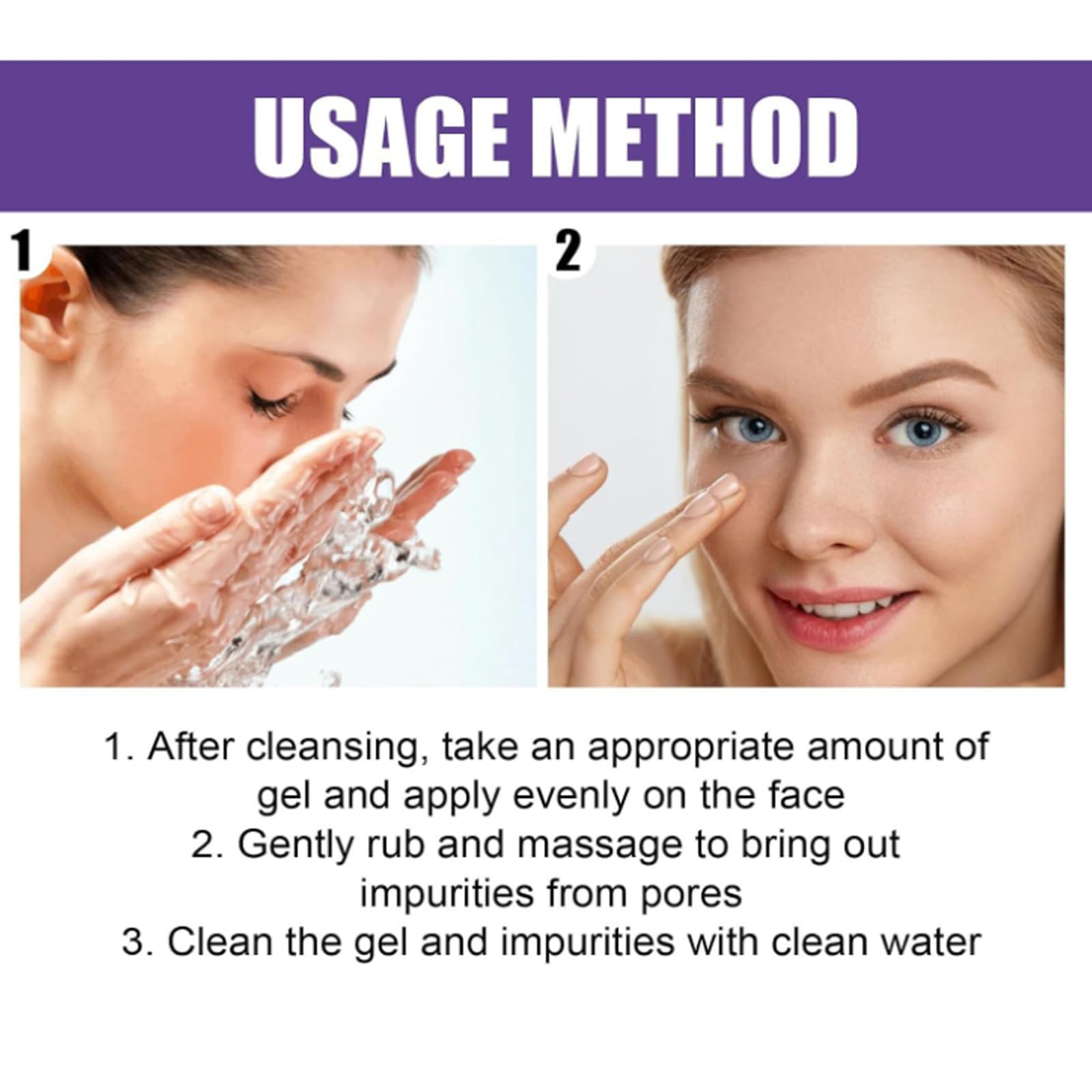 **Aloe Vera Exfoliating Cleansing Gel for Face & Body – Gentle Deep Cleansing & Nourishing Skin Scrub – 2PCS – Perfect for Daily Skincare & Spa Days**
