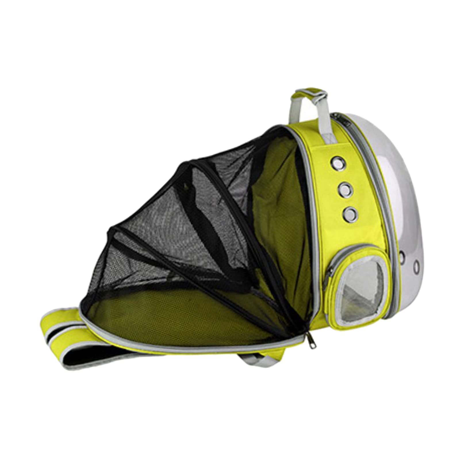 Enakshi Expandable Cat Carrier Backpack - Clear Bubble Pet Travel Backpack for Cats & Small Dogs, Airline Approved, Breathable & Durable, Perfect for Hiking, Traveling, Sightseeing & Outdoor Adventures | Yellow