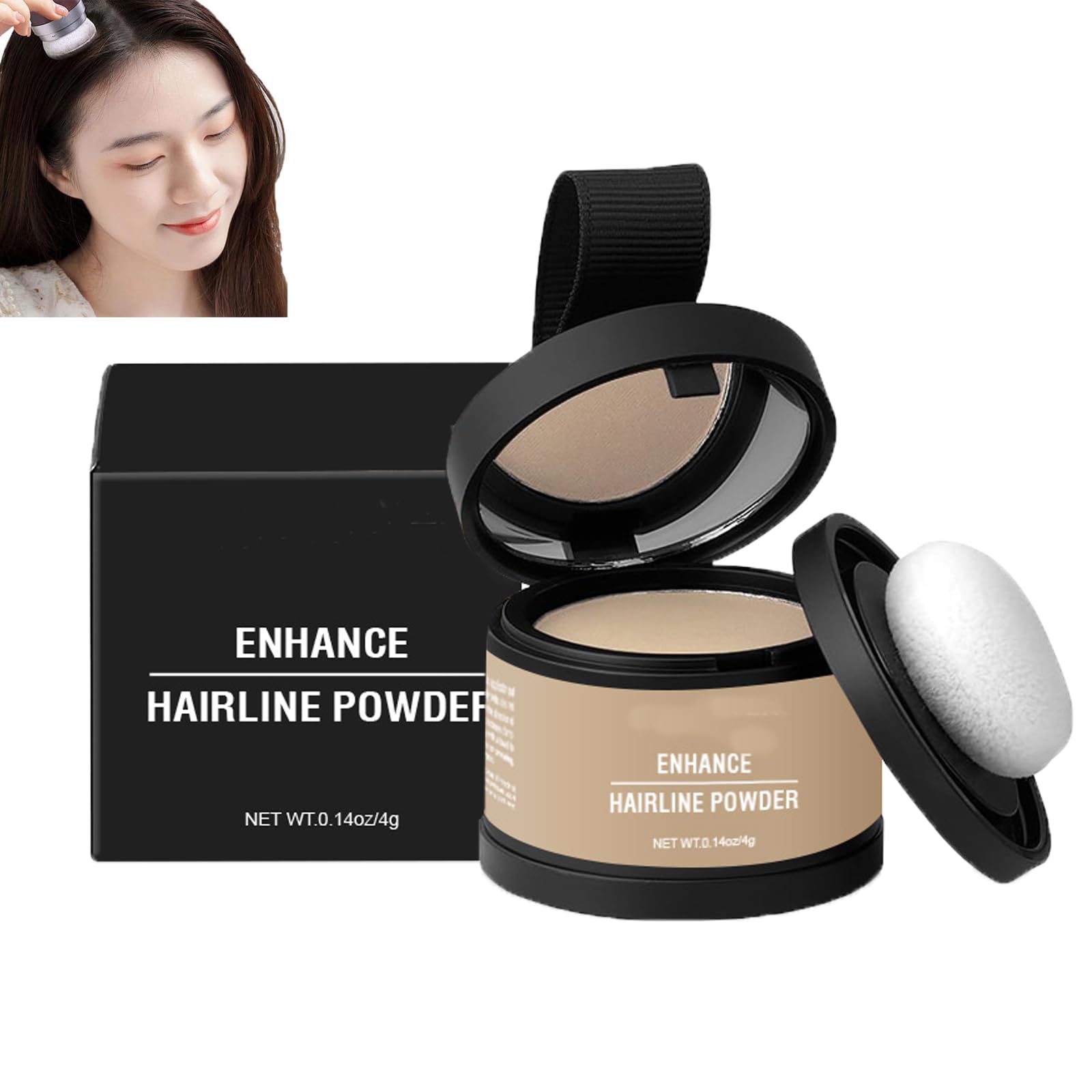 Root Cover Up Hair Powder - Quick & Easy Hair Color Touch Up for Gray Roots & Thinning Hair (4g) | Perfect for Daily Use, Travel & On-The-Go Styling