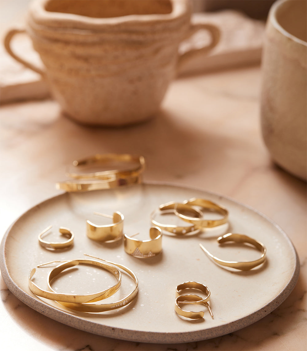 Medium Torn Paper Hoops - Handmade Boho Earrings for Women, Lightweight & Stylish - Perfect for Festivals, Parties & Everyday Wear