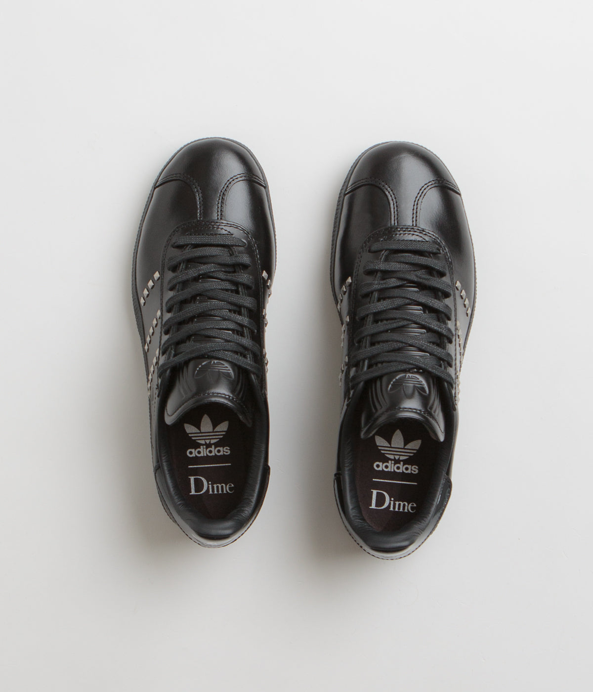 Adidas x Dime Gazelle ADV Sneakers - Core Black / Silver Metallic / Carbon - Men's Streetwear Shoes for Casual Wear & Urban Fashion