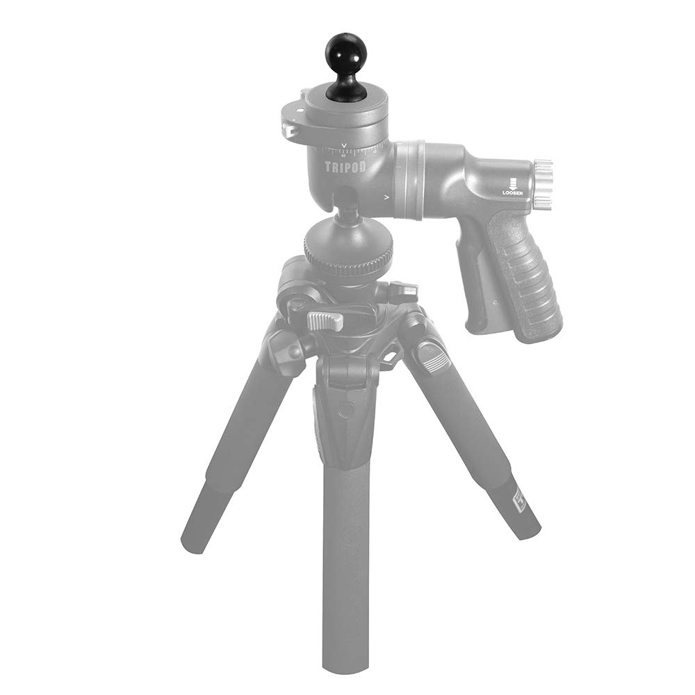 ARKON SP142025MM 1/4-Inch 20 to 25mm Swivel Ball Tripod Mount Adapter & 25mm to 17mm Ball Adapter (Black) - Compatible with DSLR Cameras, Action Cameras, and Video Equipment for Stable Shooting