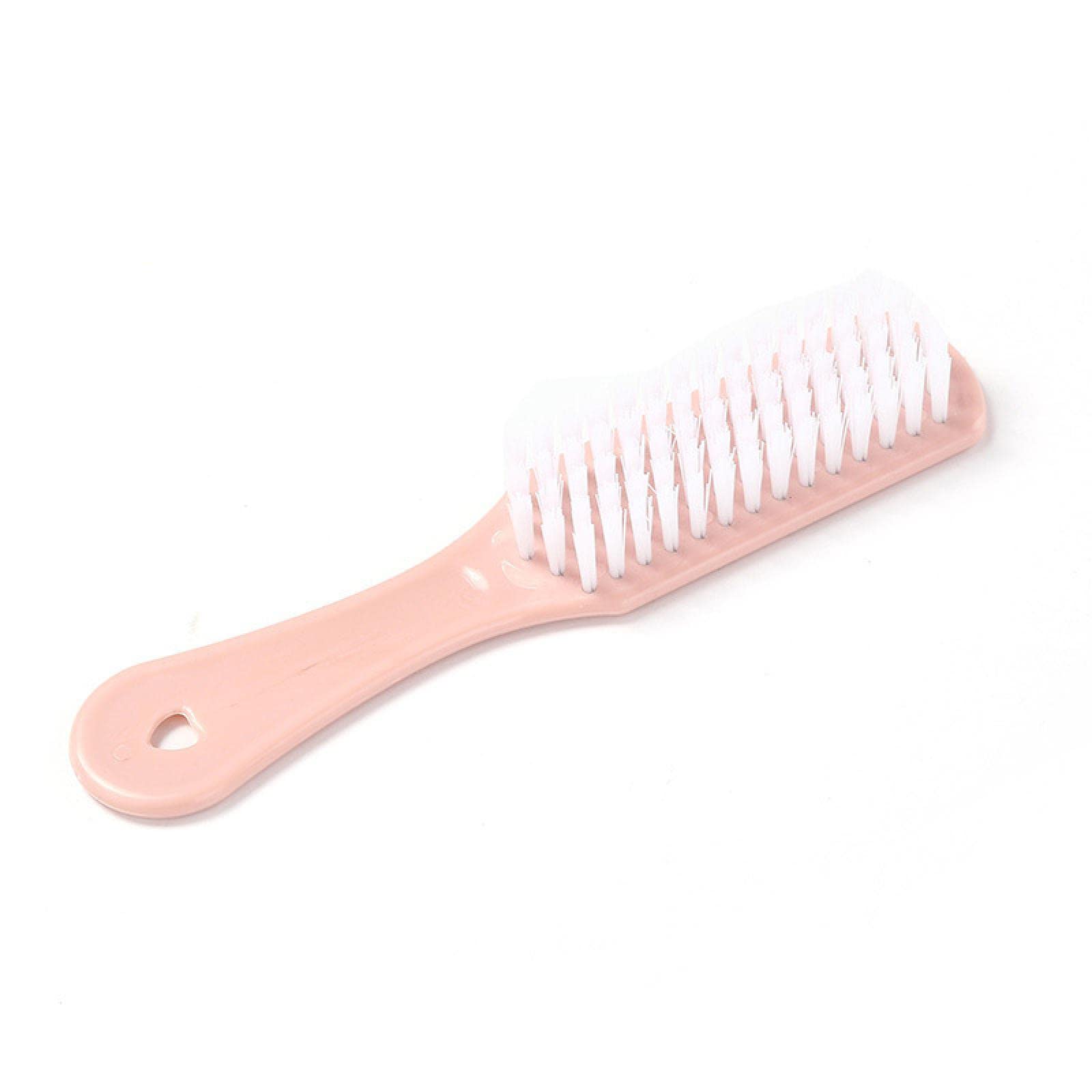 WUIIEN Soft Bristle Shoe Cleaning Brush - Gentle Plastic Brush for Shoes, Laundry & Clothes - Pink Small Cleaning Brush for Delicate Fabrics & Footwear Care - Perfect for Home, Travel & Shoe Maintenance