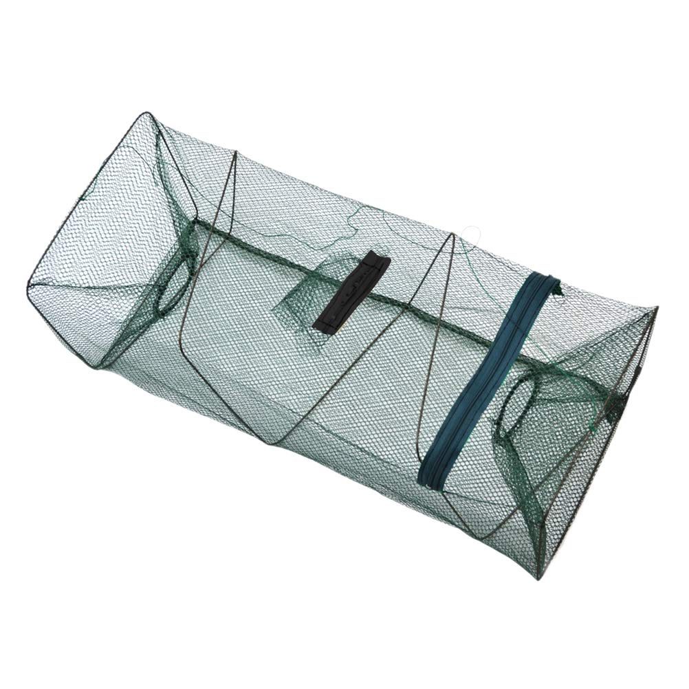 Foldable & Retractable Fishing Net - Portable Mesh Cage for Fish & Shrimp - Durable Cast Net Trap for Freshwater & Saltwater Fishing - Perfect for Kayak, Boat & Shore Fishing Adventures
