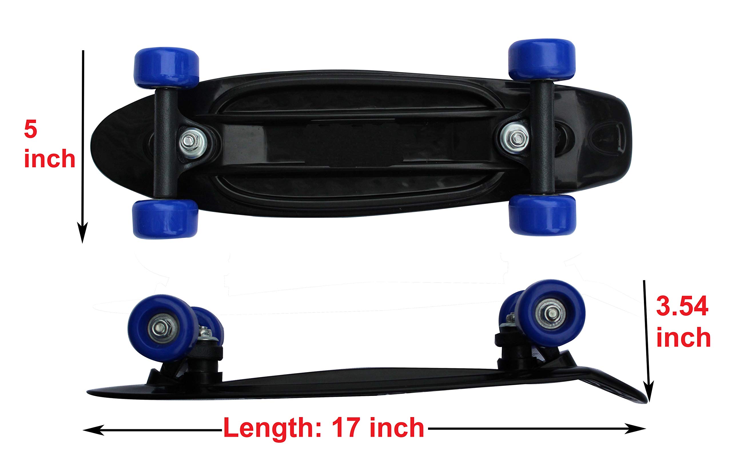 Best Mini Skateboard & Mini Cruiser for Beginners - Portable & Lightweight for Kids & Adults - Perfect for Commuting, Tricks & Fun Rides