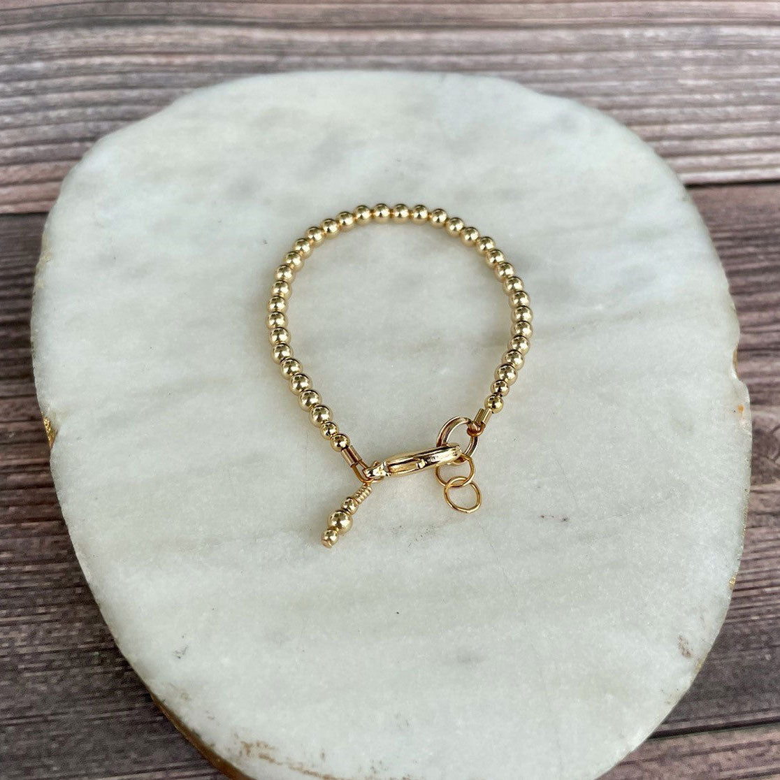 14K Gold Filled Dainty Bracelet for Women - 2mm Thin Minimalist Chain Link Jewelry - Perfect for Everyday Wear, Gift Giving & Special Occasions