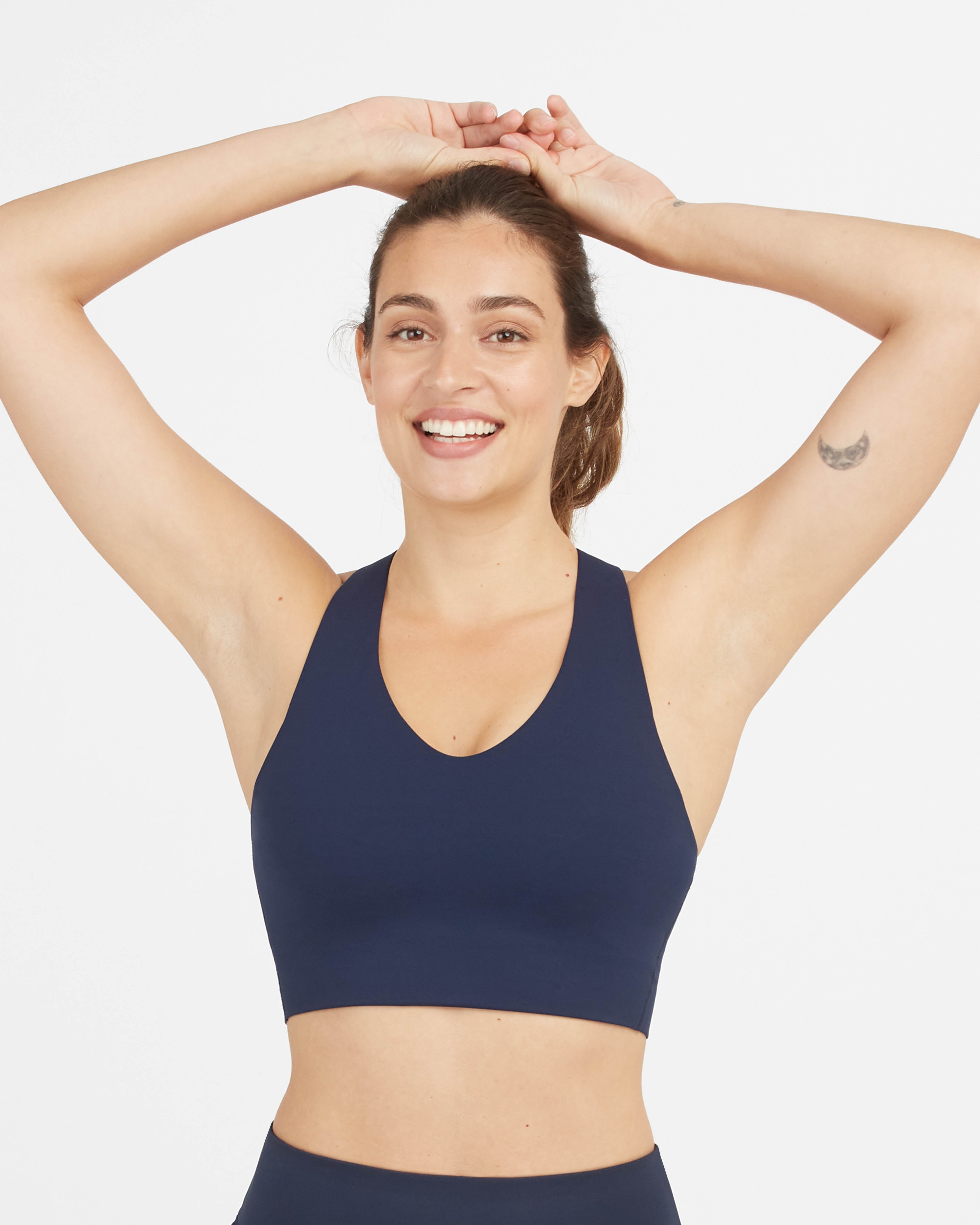 SPANX Shape™ Get Moving Longline Sports Bra - High Support Workout Bra for Women - Perfect for Running, Yoga & Gym