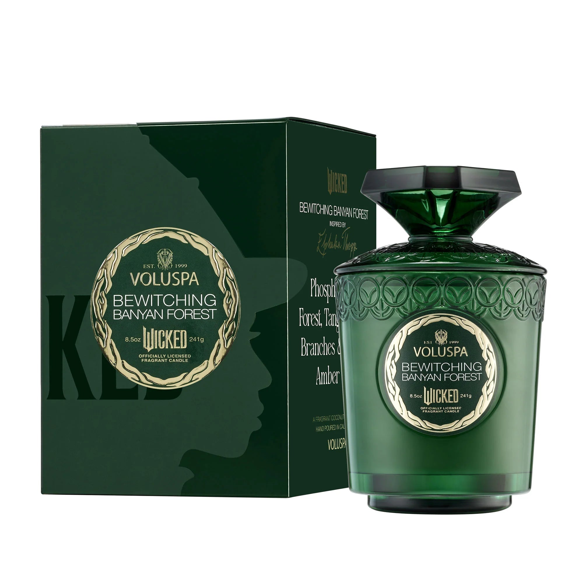 Bewitching Banyan Forest Scented Candle - 8.5oz Soy Wax Candle in Gift Box (Wicked Collection) | Perfect for Relaxation, Meditation & Home Decor