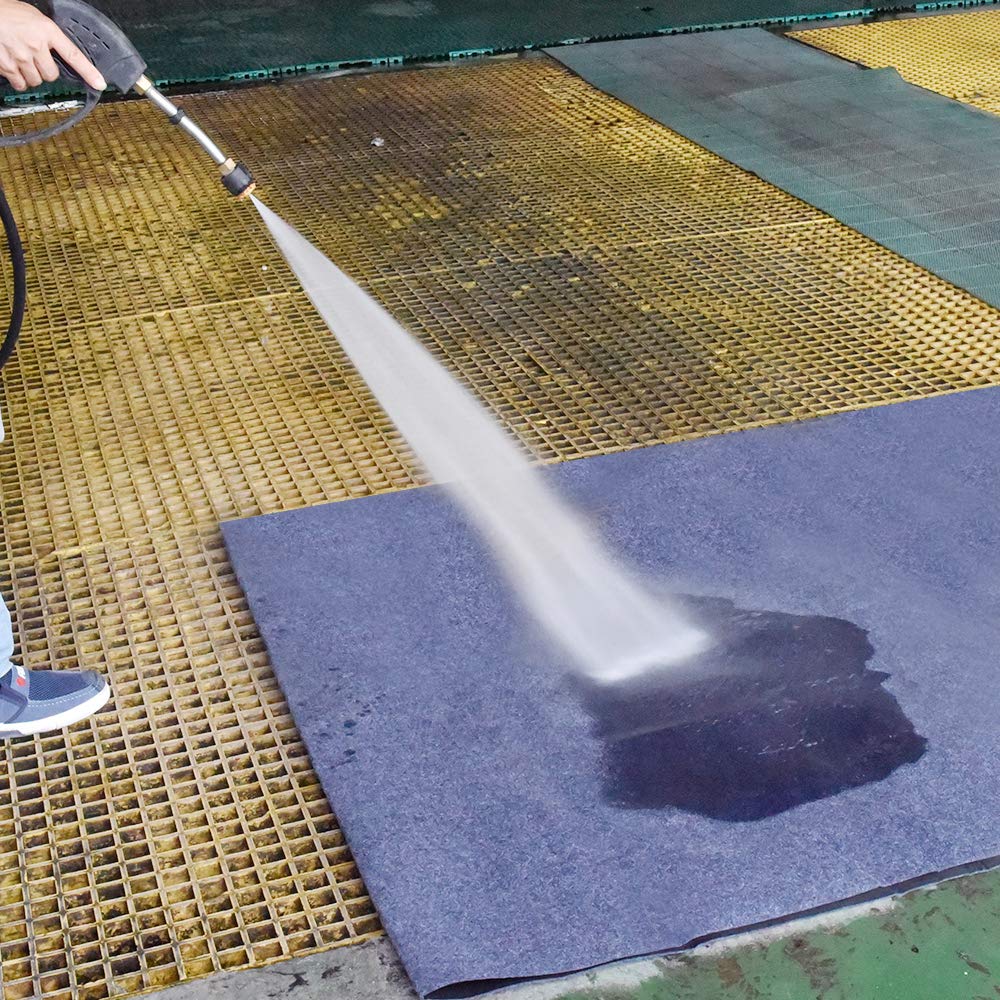 Premium Garage Floor Mat - Heavy Duty Absorbent Fabric with Anti-Slip Waterproof Backing - Washable Parking Mat for Garage & Workshop (16.7ft x 6.7ft) - Protects Floors from Oil, Dirt & Moisture