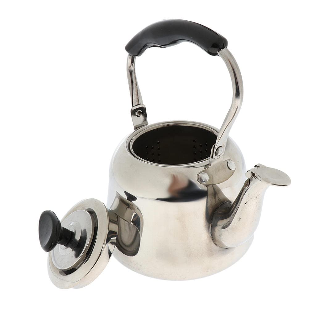 AMLESO Stainless Steel Whistling Tea Kettle - Classic Stovetop Water Boiler for Tea, Coffee & Hot Beverages - Perfect for Home, Office & Camping Use