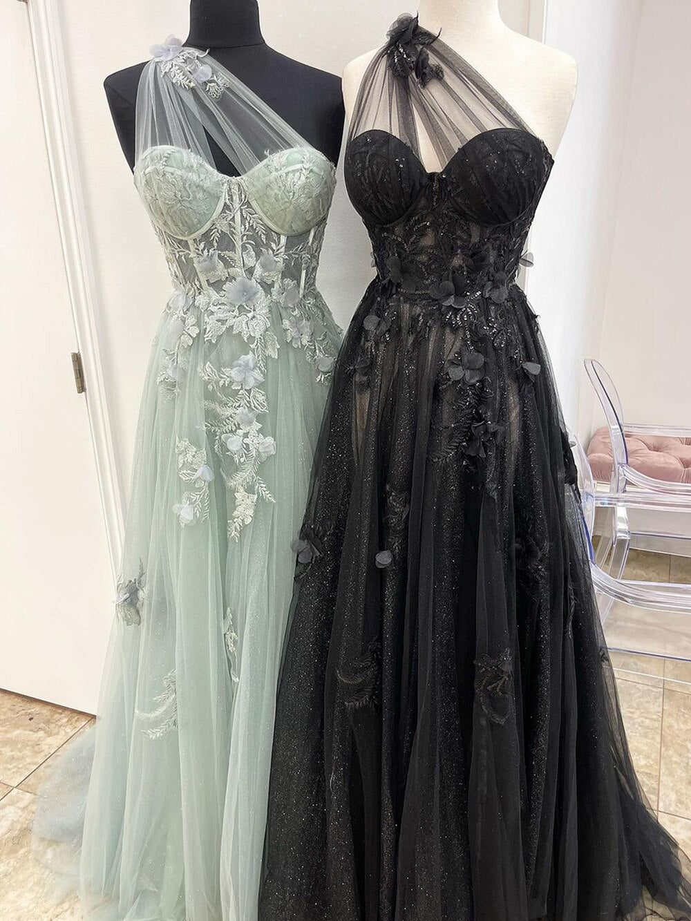 Serene Hill Lilac One Shoulder Split Long Prom Dress 2025 - Elegant Flower Graduation Gown for School Party & Celebrity Events | Perfect for Prom Night, Formal Dances & Special Occasions