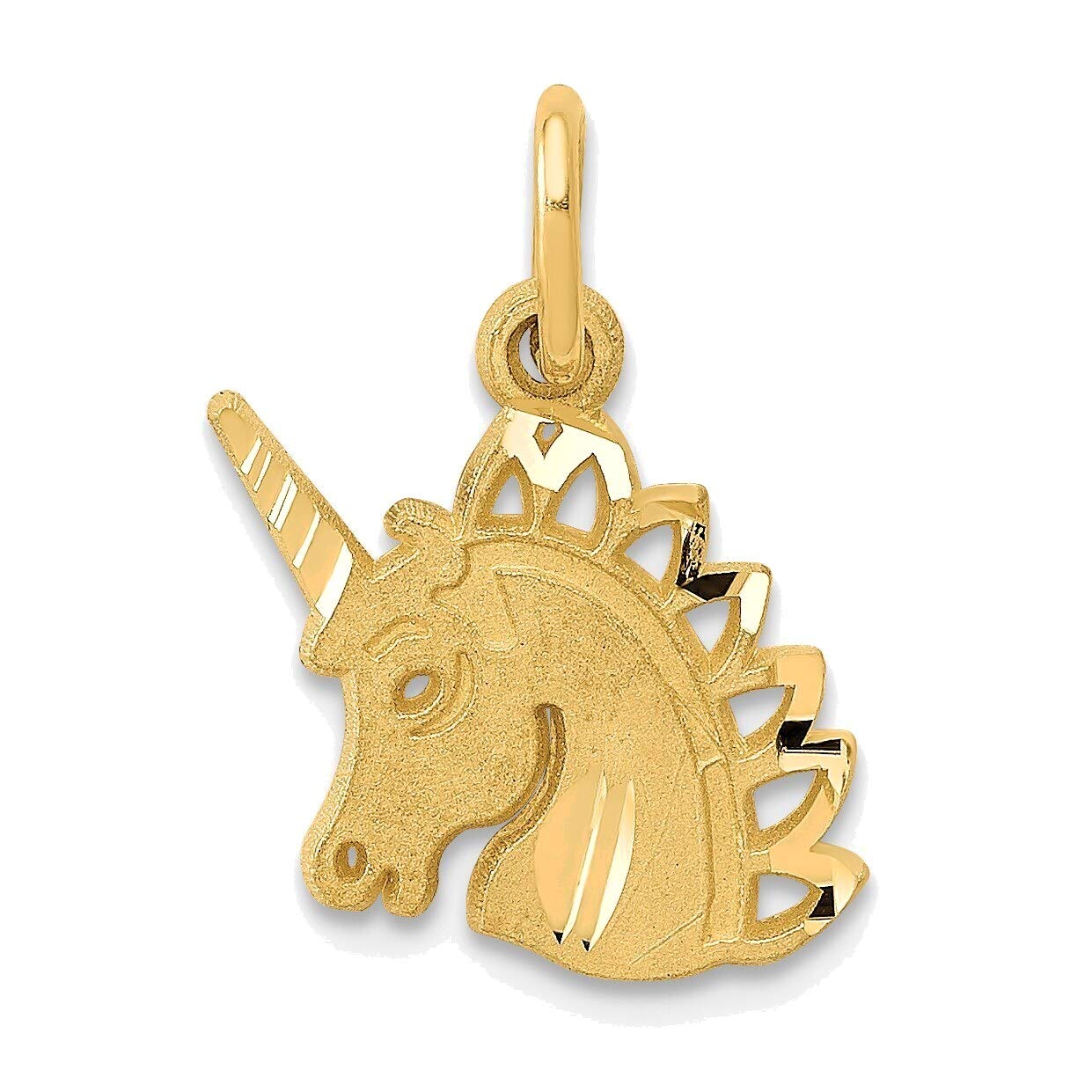 14K Yellow Gold Unicorn Charm Jewelry for Gifts & Parties
