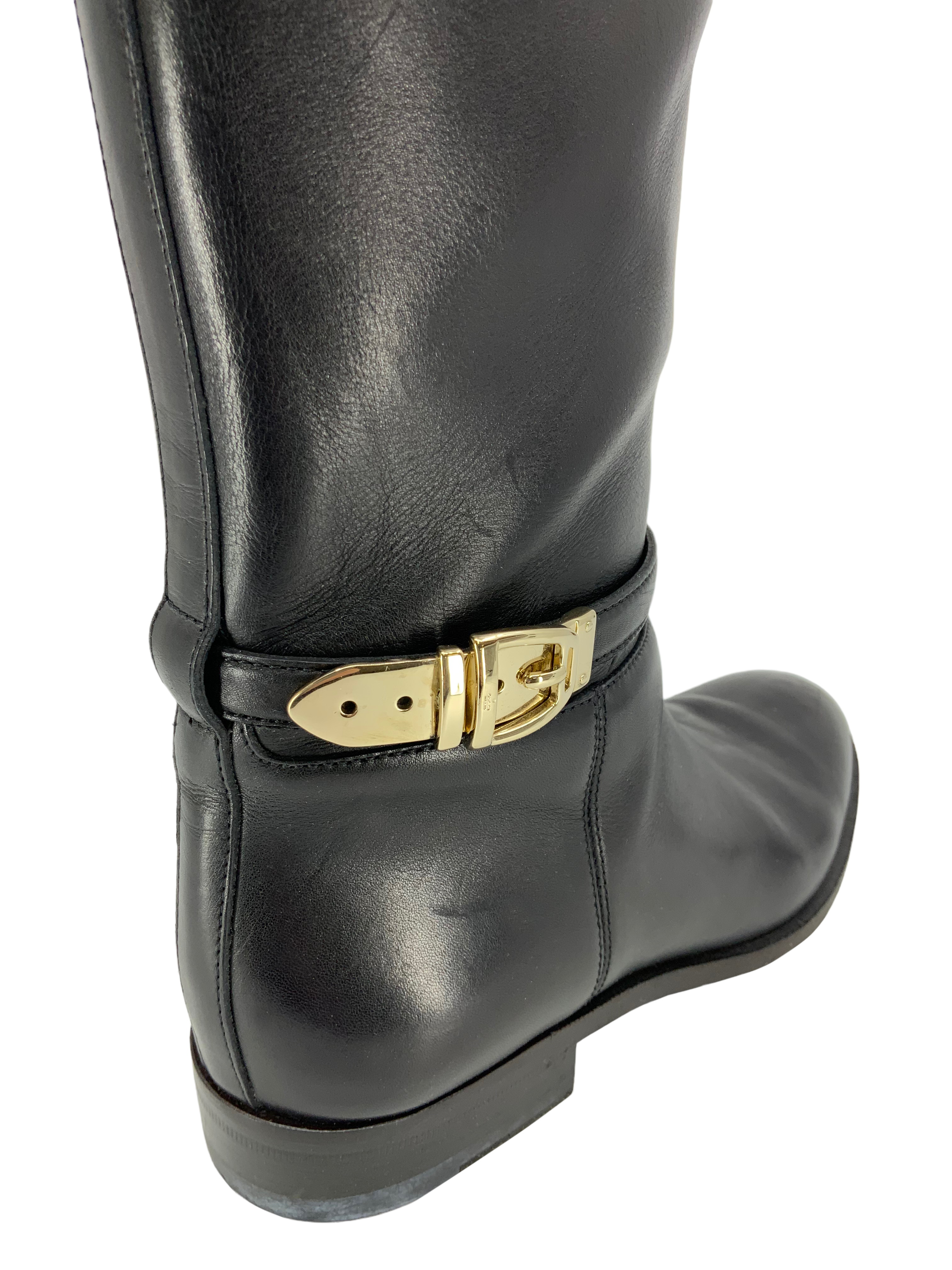 Gucci Genuine Leather Buckle Knee High Boots for Women - Size 7.5 US | Fashionable & Comfortable Winter Boots for Party, Office & Night Out
