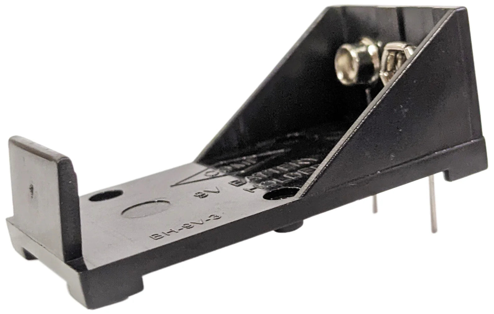 9V Battery Holder with PC Leads - Durable Plastic Case (2.12