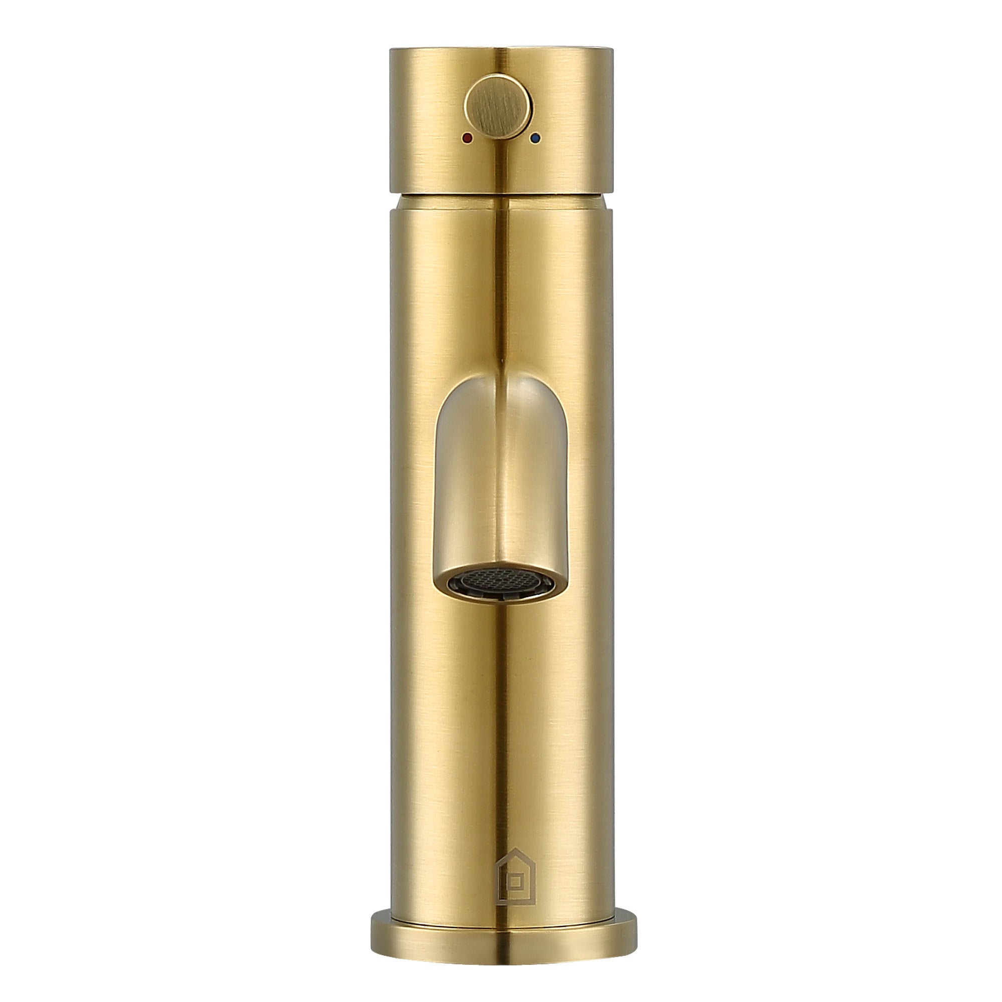 Ancona Valencia Single Handle 1 Hole Bathroom Faucet in Brushed Champagne Gold - Modern Waterfall Sink Faucet for Bathroom Vanity, Powder Room & Guest Bath (Oil-Rubbed Bronze Finish)
