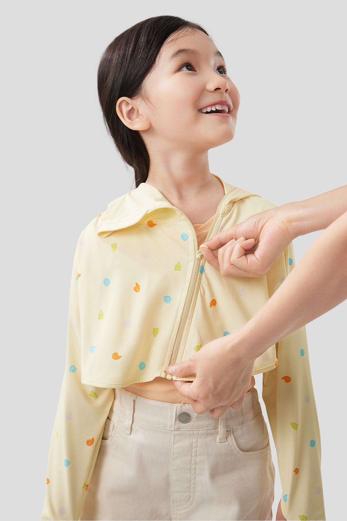 Icecape UPF50+ Kids Sun Protection Jacket - Lightweight UV Blocking Water-Resistant Jacket for Outdoor Activities, Beach, Hiking & Playtime