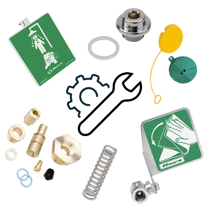 Haws Green Shell Enclosure for Heat Trace - Jkt CTFP Bottom Right Side (Model 0003141512) | Weatherproof Electrical Protection for Industrial Piping Systems