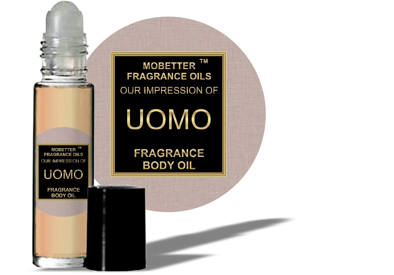 MoBetter Fragrance Oils Uomo Men's Perfume Roll On - 10ml Essential Oil for Men | Daily Wear, Date Night & Office Cologne