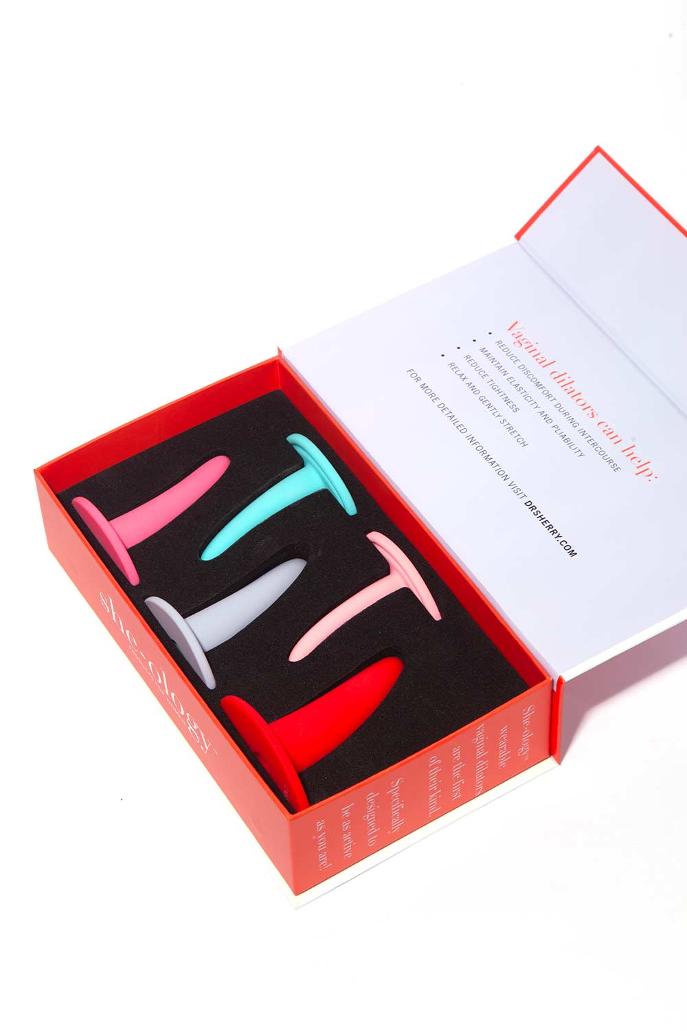 SHE OLOGY Vaginal Dilator Kit for Pelvic Therapy and Post-Surgery Recovery – Comfortable Medical-Grade Silicone for Women's Health and Wellness