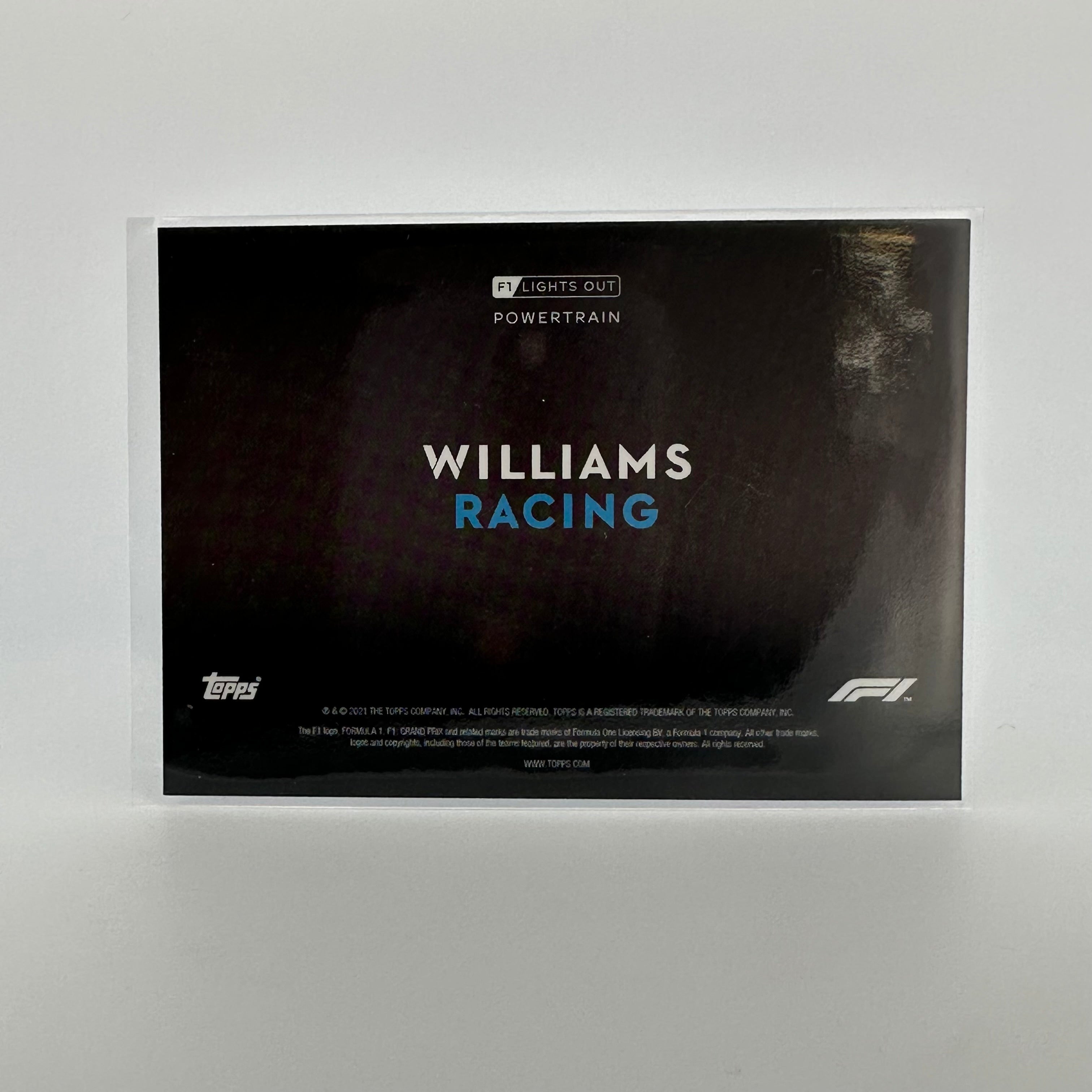 50 Williams Racing Powertrain Aqua Parallel - High-Performance Racing Parts for F1 & Motorsport Enthusiasts